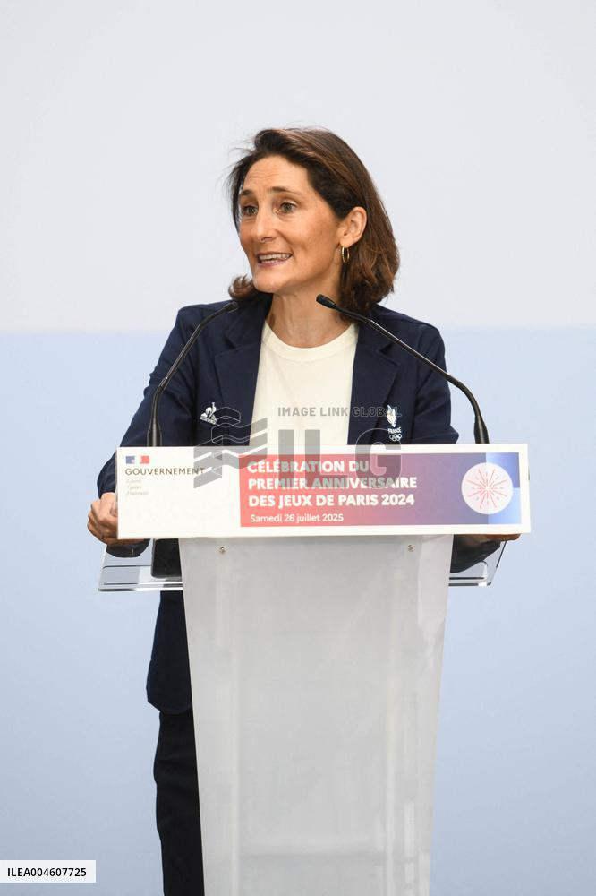 Celebrations Marking The First Anniversary Of The Paris 2024 Olympic Games - Grand Palais