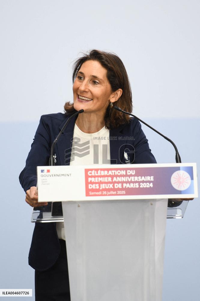 Celebrations Marking The First Anniversary Of The Paris 2024 Olympic Games - Grand Palais
