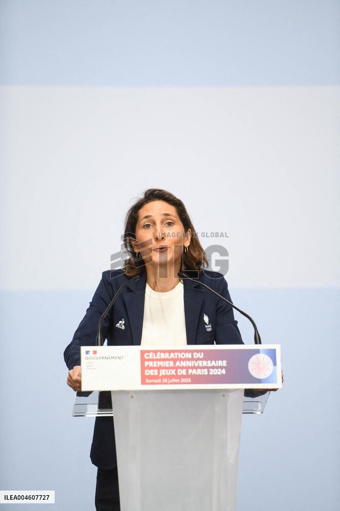 Celebrations Marking The First Anniversary Of The Paris 2024 Olympic Games - Grand Palais