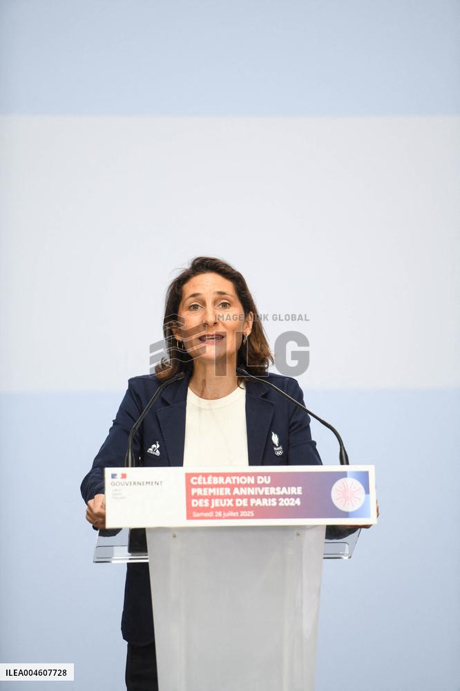 Celebrations Marking The First Anniversary Of The Paris 2024 Olympic Games - Grand Palais