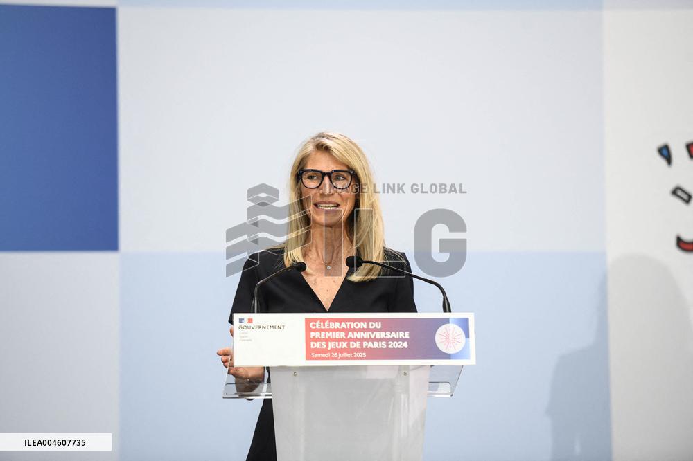 Celebrations Marking The First Anniversary Of The Paris 2024 Olympic Games - Grand Palais