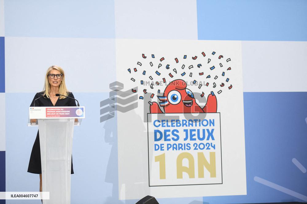 Celebrations Marking The First Anniversary Of The Paris 2024 Olympic Games - Grand Palais
