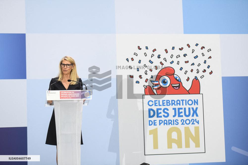 Celebrations Marking The First Anniversary Of The Paris 2024 Olympic Games - Grand Palais