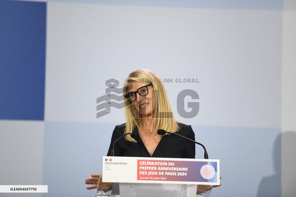 Celebrations Marking The First Anniversary Of The Paris 2024 Olympic Games - Grand Palais