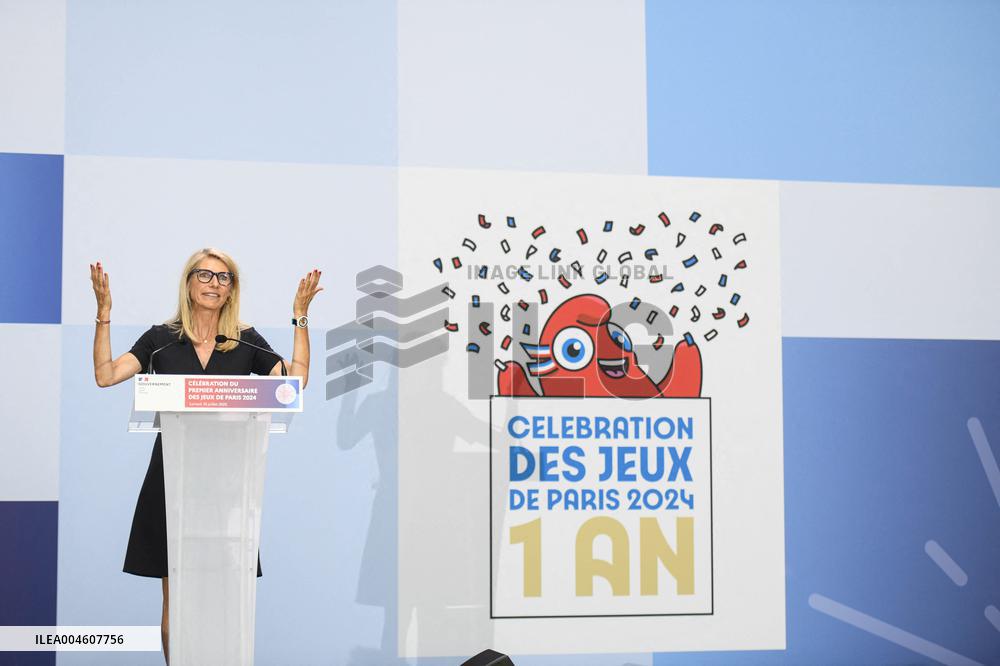 Celebrations Marking The First Anniversary Of The Paris 2024 Olympic Games - Grand Palais