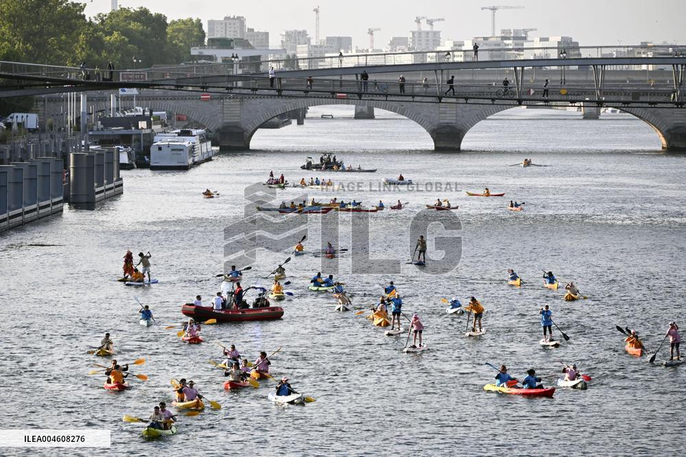 Seine parade to mark anniv. of Paris Olympics