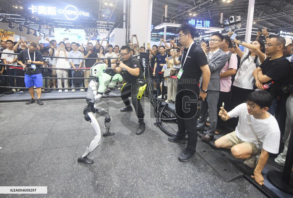 Unitree Boxing Robot at 2025 WAIC in Shanghai