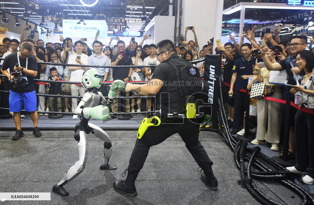 Unitree Boxing Robot at 2025 WAIC in Shanghai