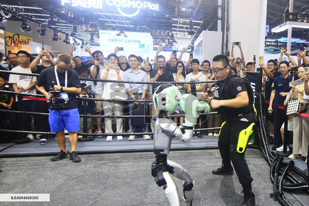 Unitree Boxing Robot at 2025 WAIC in Shanghai