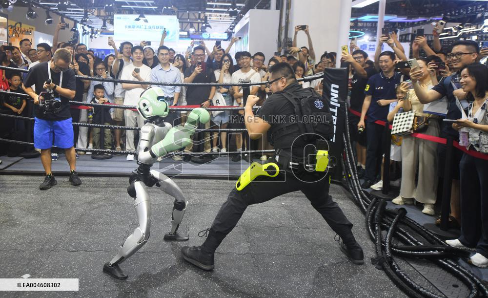 Unitree Boxing Robot at 2025 WAIC in Shanghai