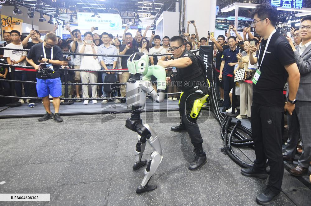 Unitree Boxing Robot at 2025 WAIC in Shanghai