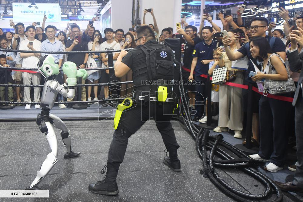 Unitree Boxing Robot at 2025 WAIC in Shanghai
