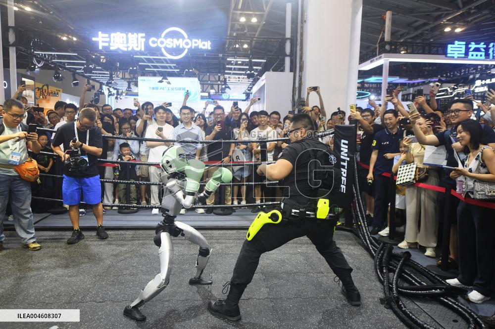 Unitree Boxing Robot at 2025 WAIC in Shanghai