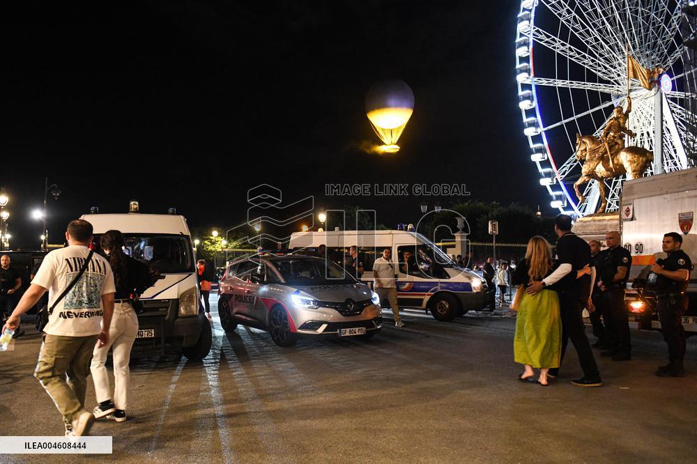 "Stop genocide in Gaza" onto the Paris 2024 Olympic cauldron - Activist arrested - Paris