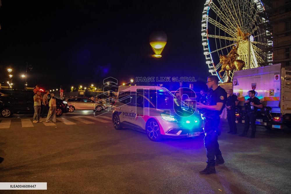 "Stop genocide in Gaza" onto the Paris 2024 Olympic cauldron - Activist arrested - Paris
