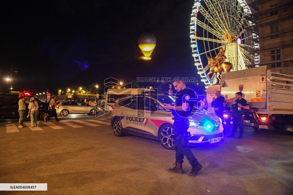 "Stop genocide in Gaza" onto the Paris 2024 Olympic cauldron - Activist arrested - Paris