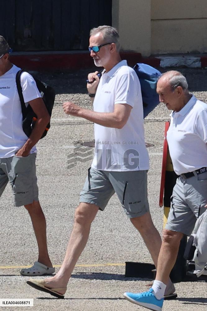 King Felipe VI sails on the Aifos - Mallorca