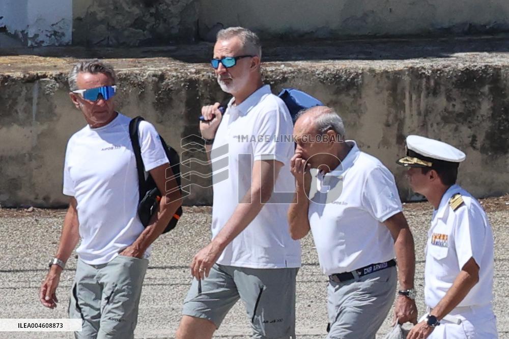 King Felipe VI sails on the Aifos - Mallorca