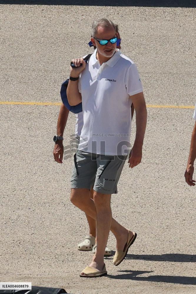 King Felipe VI sails on the Aifos - Mallorca