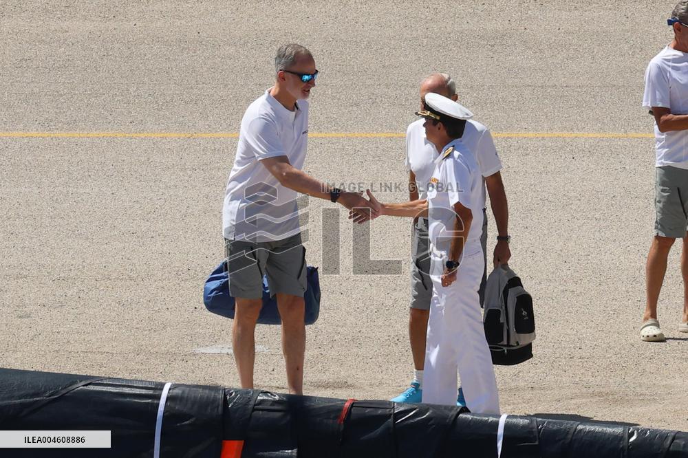 King Felipe VI sails on the Aifos - Mallorca