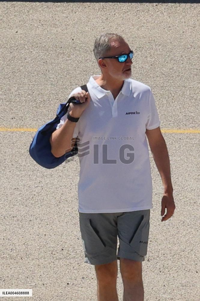 King Felipe VI sails on the Aifos - Mallorca