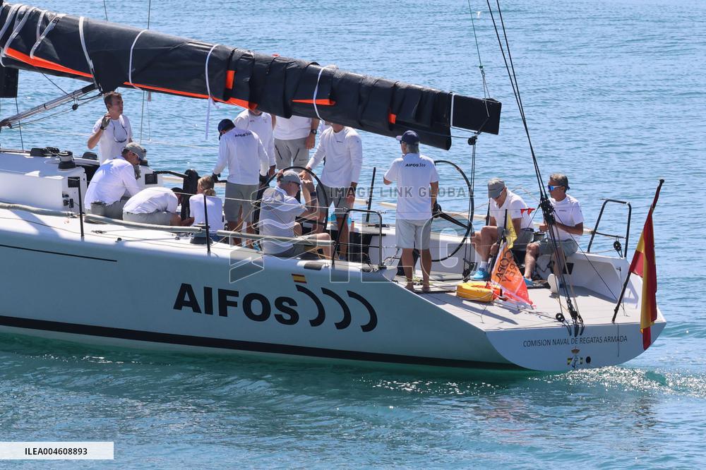 King Felipe VI sails on the Aifos - Mallorca