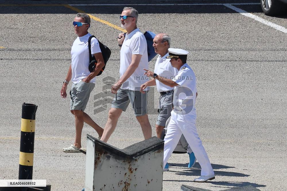 King Felipe VI sails on the Aifos - Mallorca