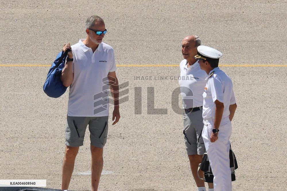 King Felipe VI sails on the Aifos - Mallorca