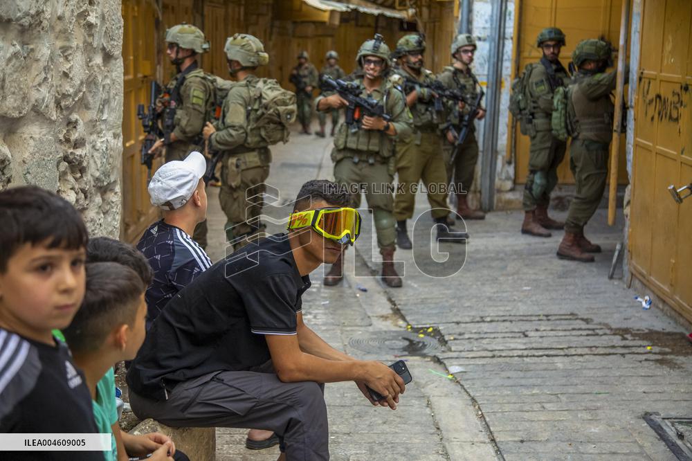 Storming of the Old City of Hebron - West Bank