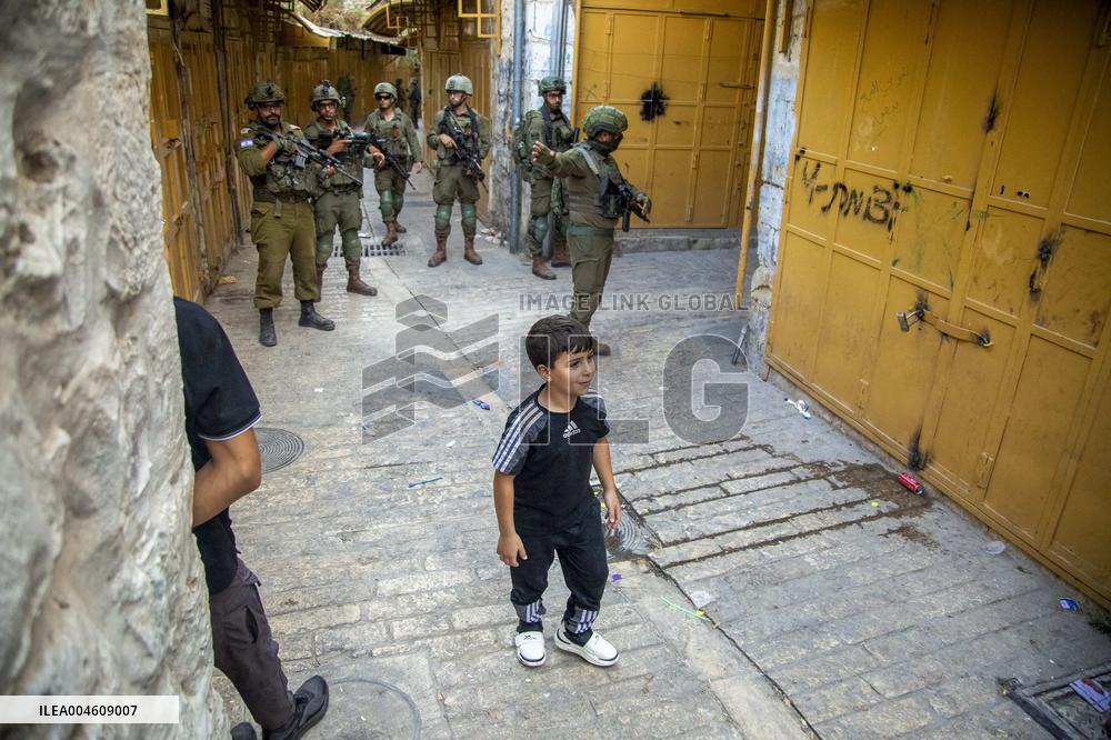 Storming of the Old City of Hebron - West Bank