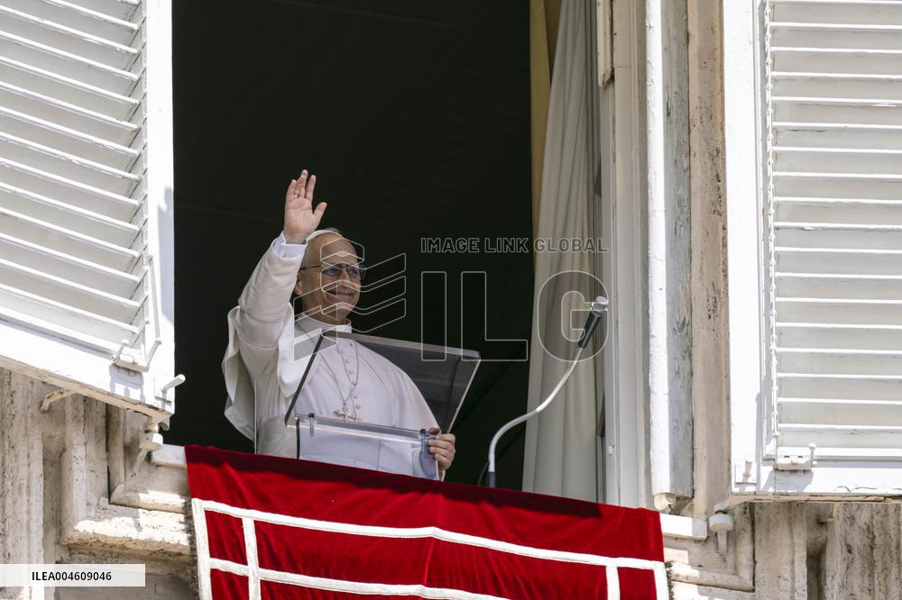 Pope Leo XIV Delivers Angelus Prayer - Vatican