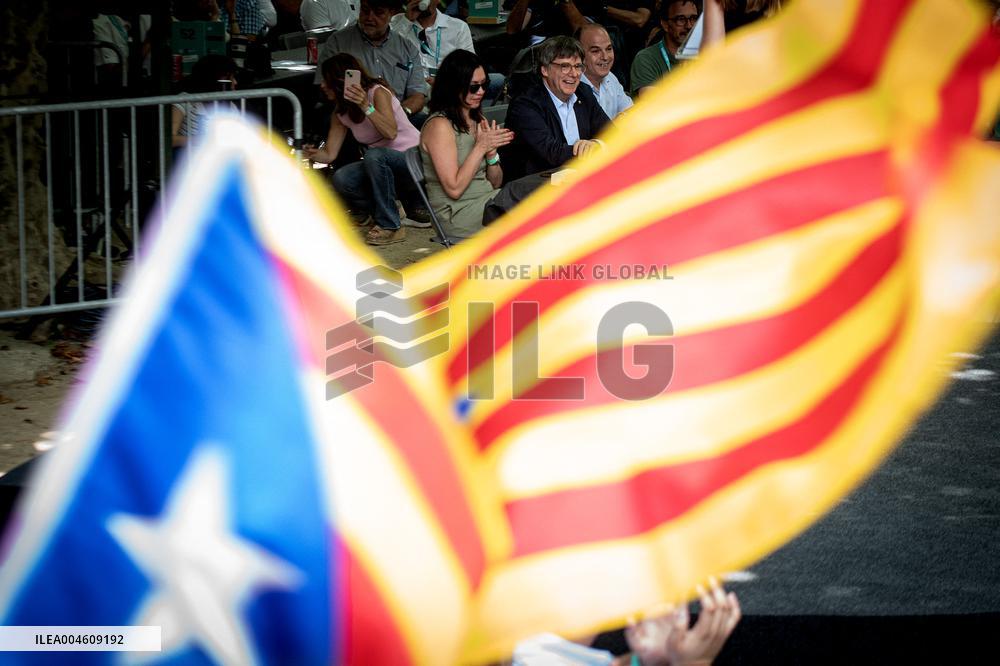 Puigdemont at the 5th anniversary of Junts - Prats-de-Mollo-la-Preste