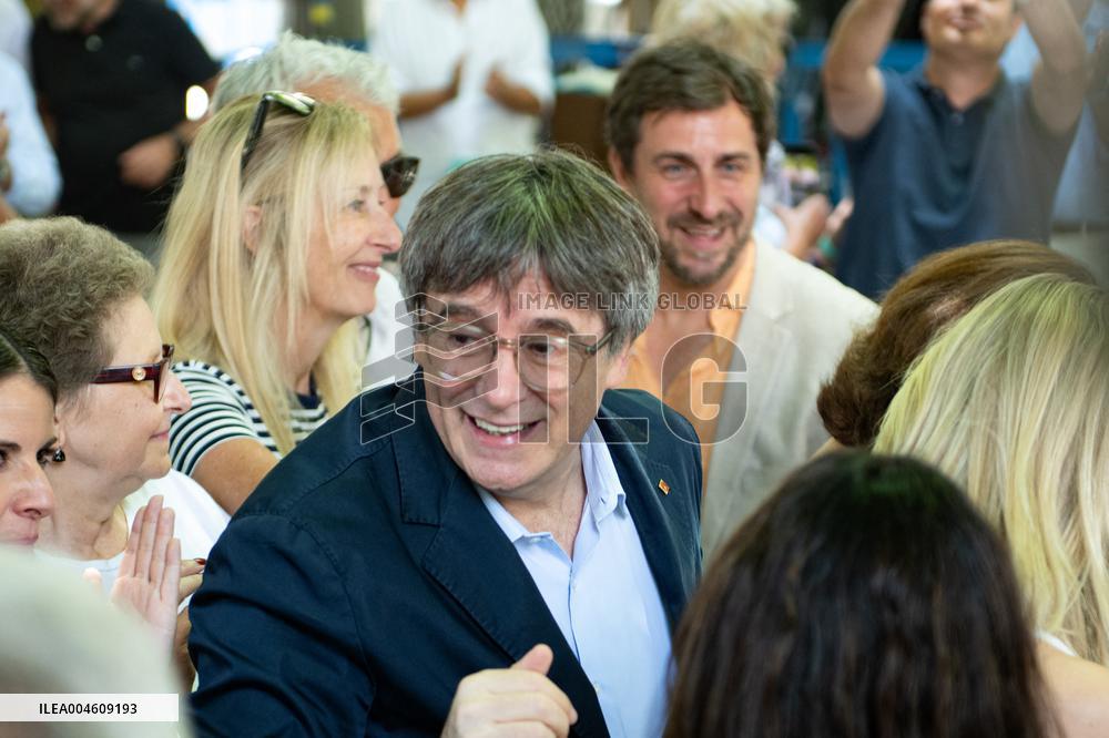 Puigdemont at the 5th anniversary of Junts - Prats-de-Mollo-la-Preste