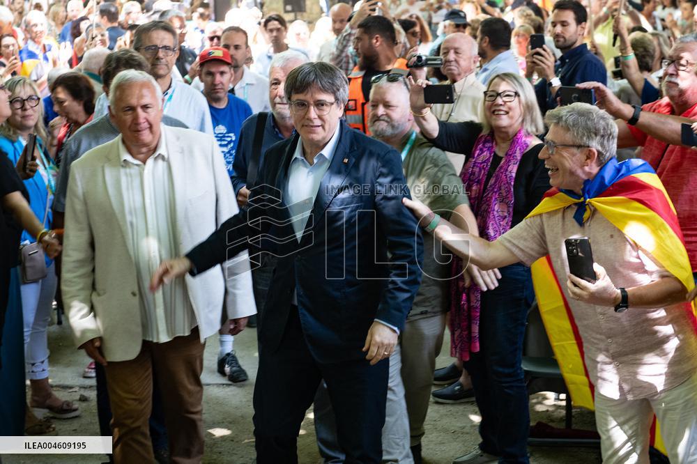 Puigdemont at the 5th anniversary of Junts - Prats-de-Mollo-la-Preste