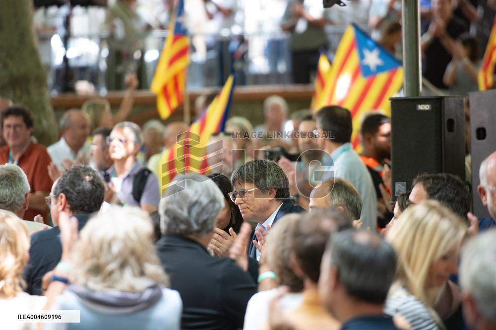 Puigdemont at the 5th anniversary of Junts - Prats-de-Mollo-la-Preste