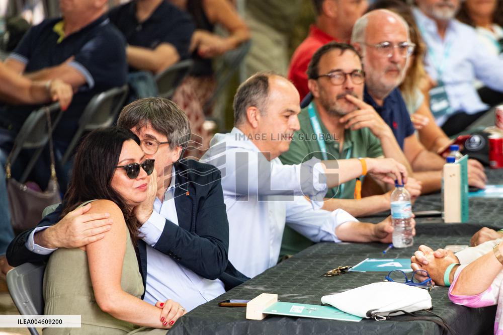 Puigdemont at the 5th anniversary of Junts - Prats-de-Mollo-la-Preste