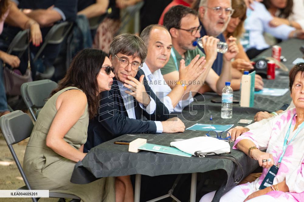 Puigdemont at the 5th anniversary of Junts - Prats-de-Mollo-la-Preste