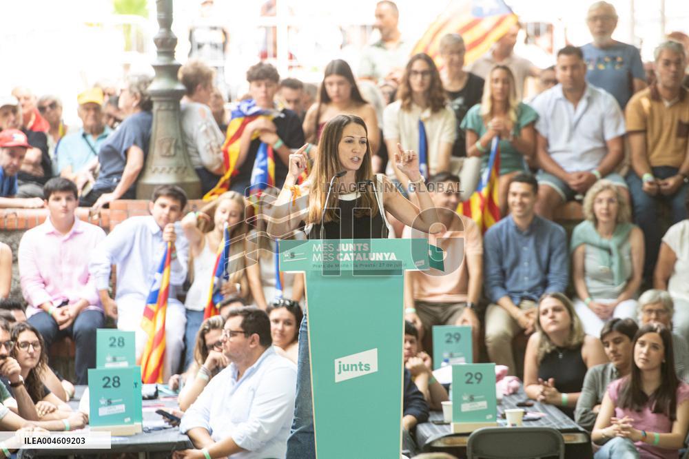 Puigdemont at the 5th anniversary of Junts - Prats-de-Mollo-la-Preste