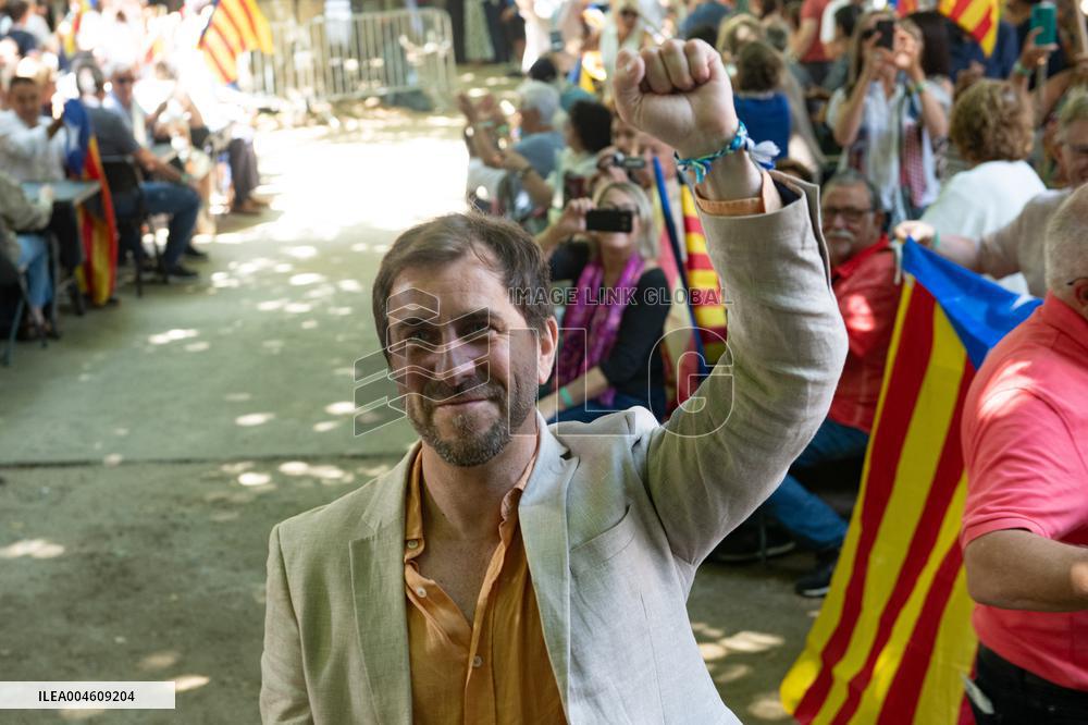 Puigdemont at the 5th anniversary of Junts - Prats-de-Mollo-la-Preste