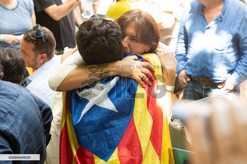 Puigdemont at the 5th anniversary of Junts - Prats-de-Mollo-la-Preste