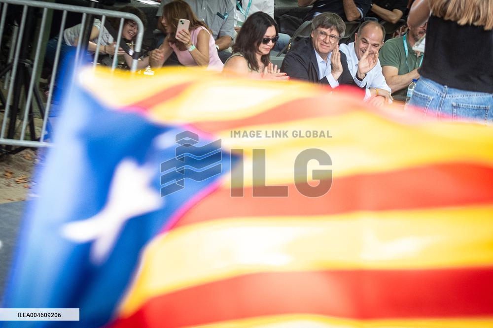 Puigdemont at the 5th anniversary of Junts - Prats-de-Mollo-la-Preste