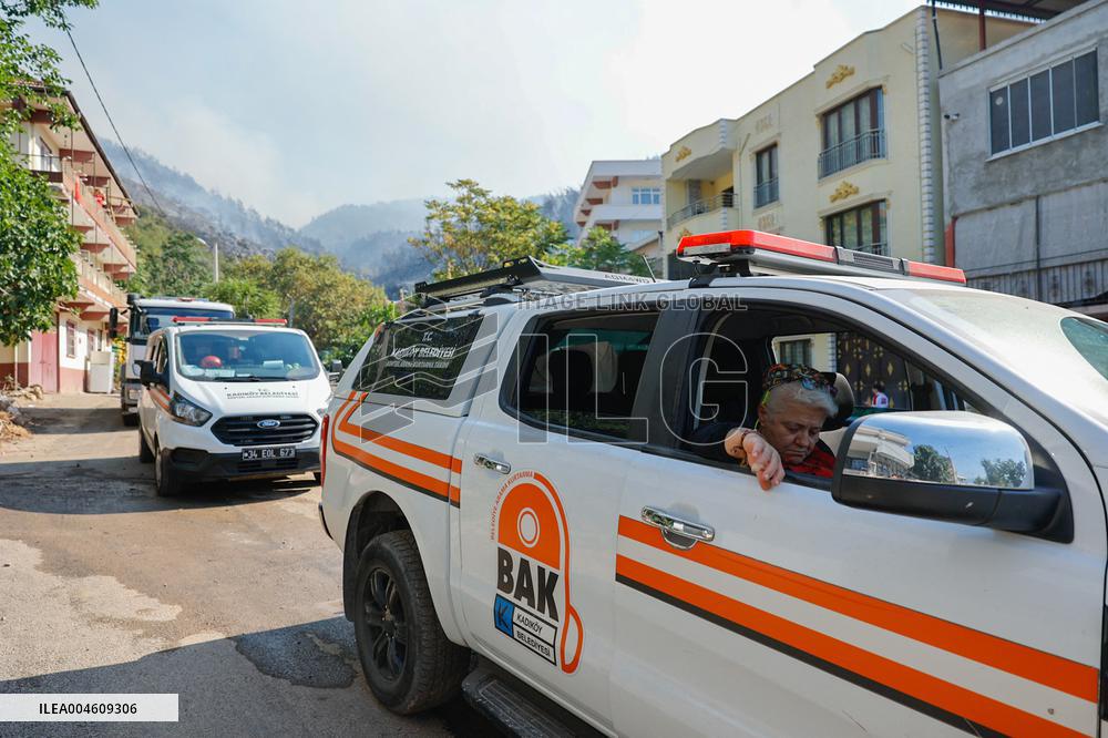 Apocalyptic Turkey Wildfires Spread By Record 50C Heatwave - Bursa