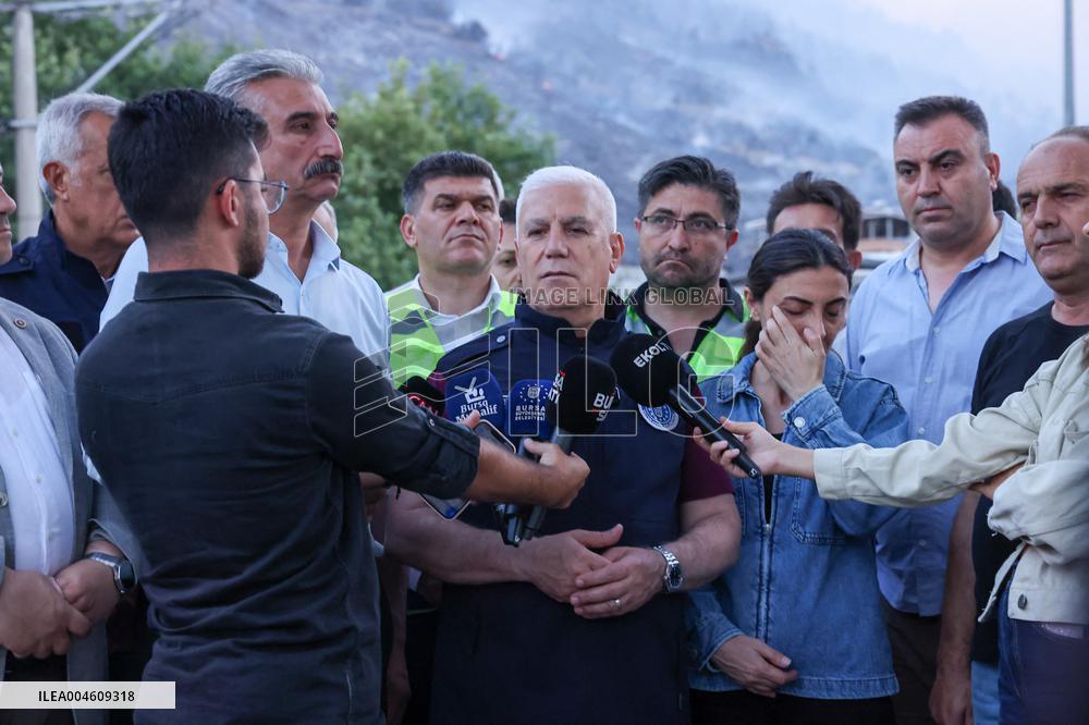 Apocalyptic Turkey Wildfires Spread By Record 50C Heatwave - Bursa