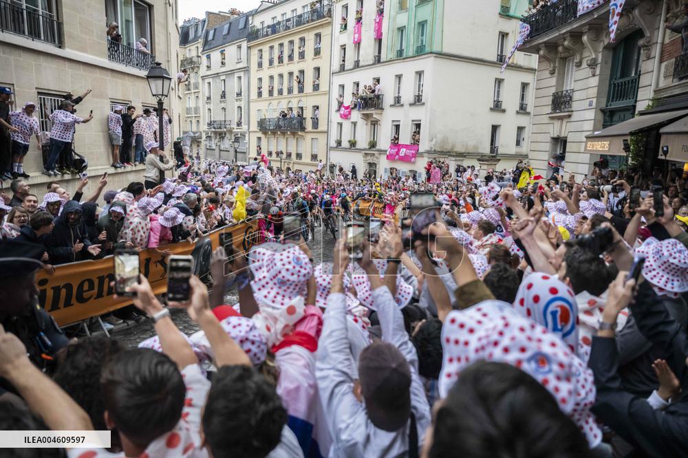 Paris' Montmartre distric - last stage of the Tour de France