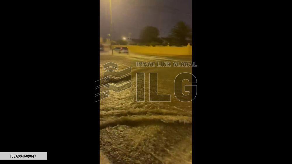 Spain: Orange Alert Issued as Heavy Rain Causes Flooding in Alicante