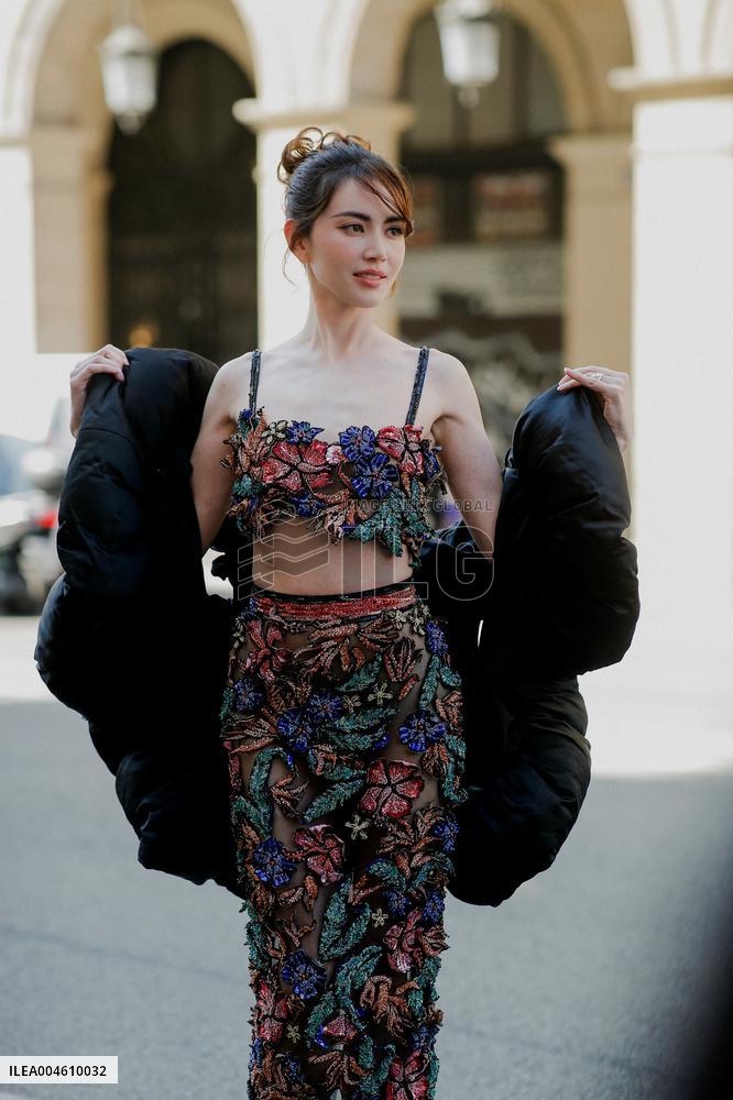 PFW - Zuhair Murad Street Style