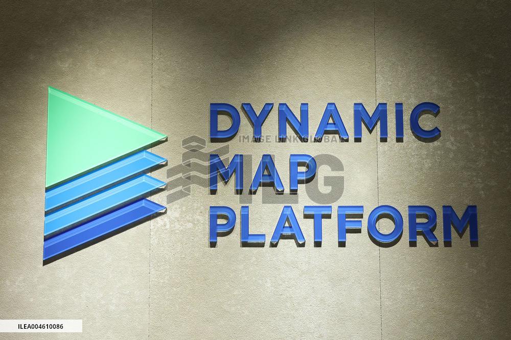 Dynamic Map Platform signboard and logo