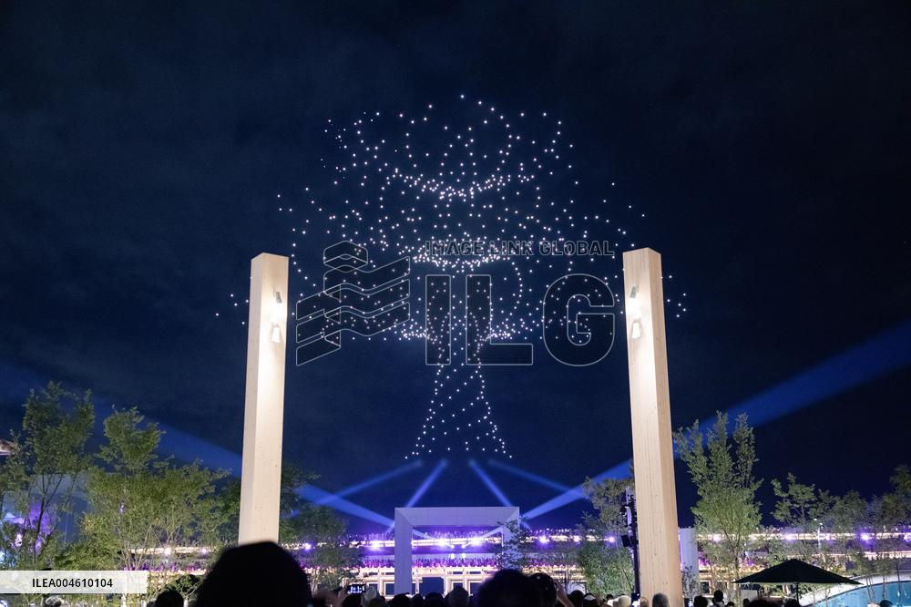 Osaka-Kansai Expo Drone Show “One World, One Planet.”