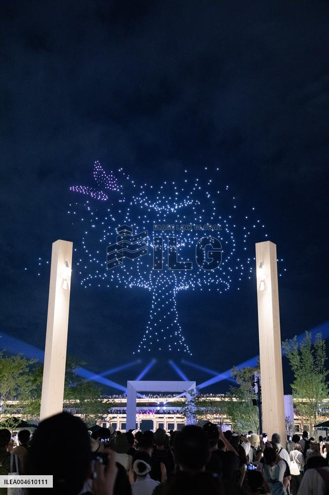 Osaka-Kansai Expo Drone Show “One World, One Planet.”