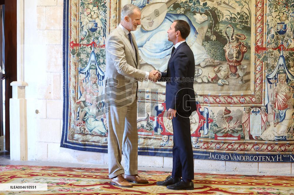 King Felipe VI Receives in Audience - Mallorca